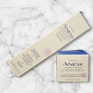 Avon Anew Hydra Fusion De-Puffing Eye Serum & Gel Cream NIB